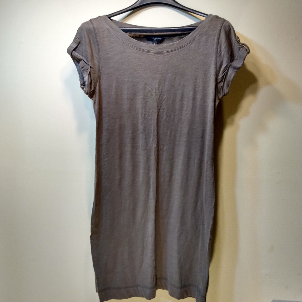Banana Republic Gray T-Shirt Dress